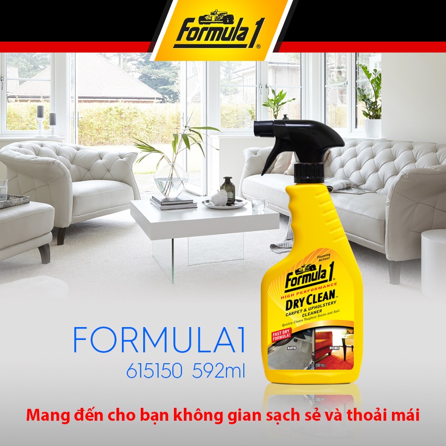 Giặt nệm khử mùi dạng xịt FORMULA1 615150 (592ml) - Hàng Mỹ 