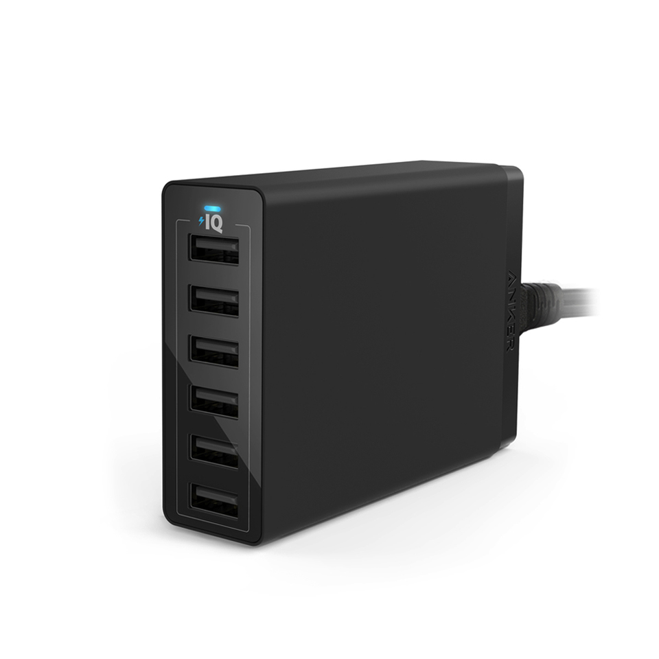 Bộ sạc 6 cổng ANKER Powerport 6 A2123J12 (Đen)