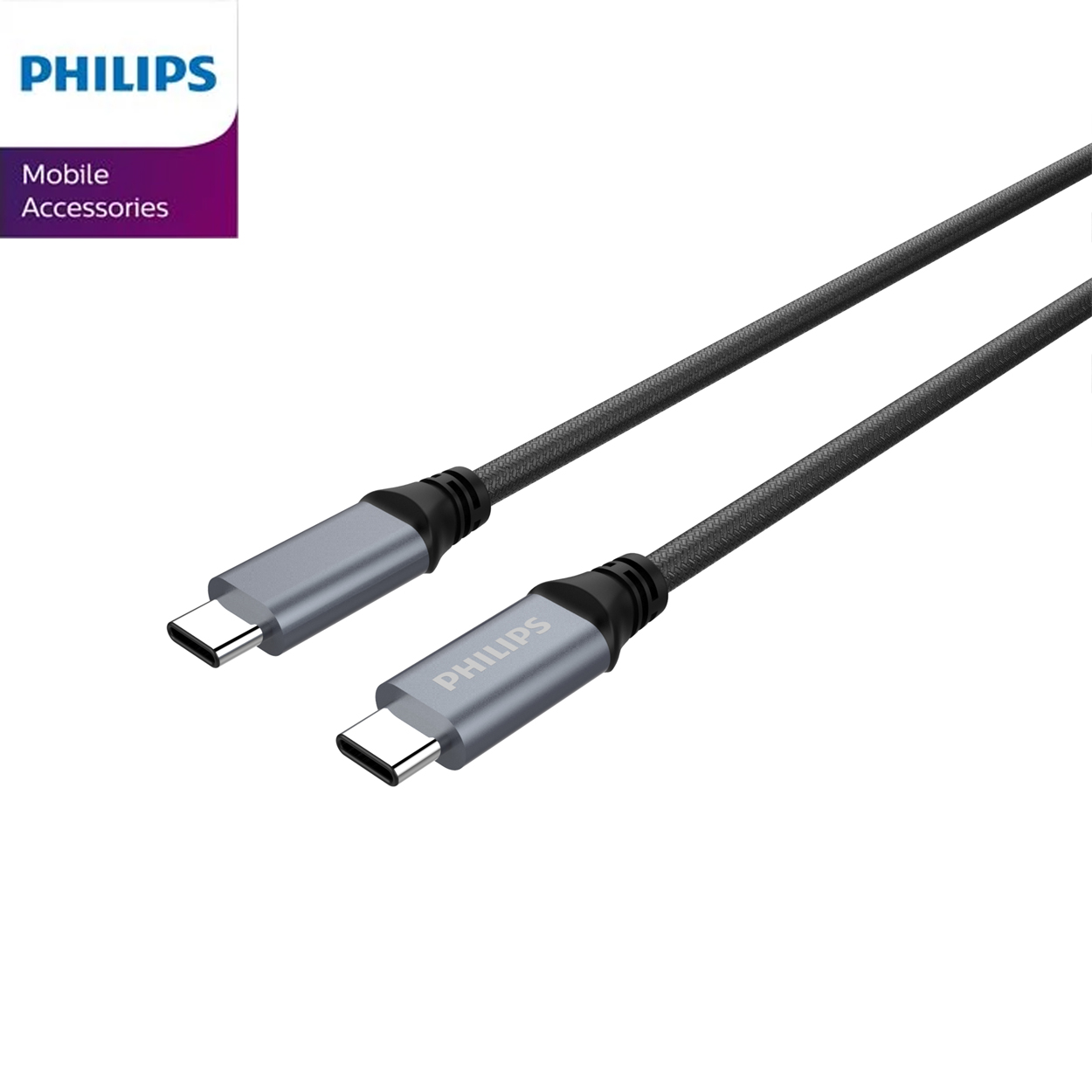 Cáp sạc USB-C to USB-C siêu bền Philips DLC4530CB