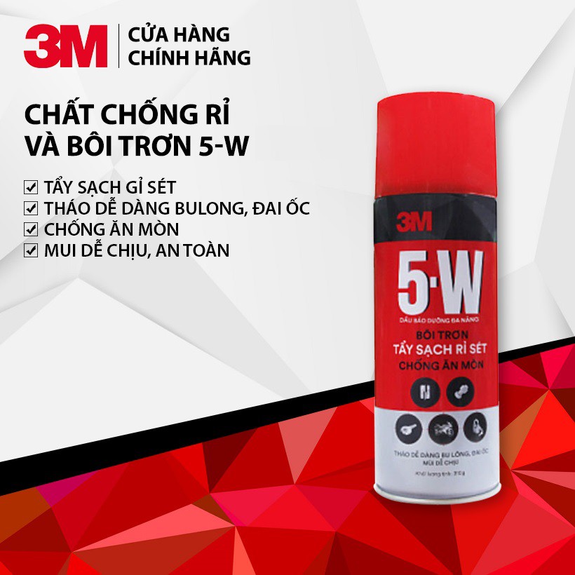 Dầu Bảo Dưỡng Đa Năng 5W 3M 170g - Chai Xịt Chống Rỉ Sét Xe Máy Bôi Trơn Sên Xe