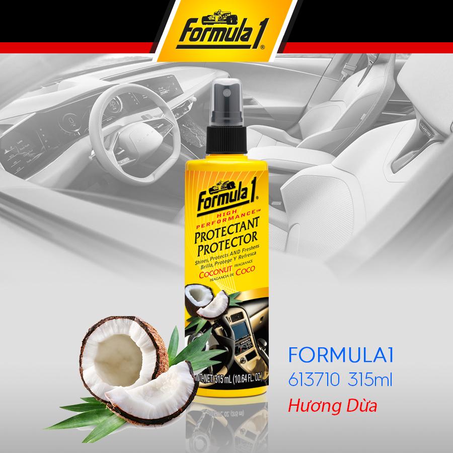 Chất bảo dưỡng nội thất 2 trong 1 hương dừa Coconut  FORMULA 1 315ml