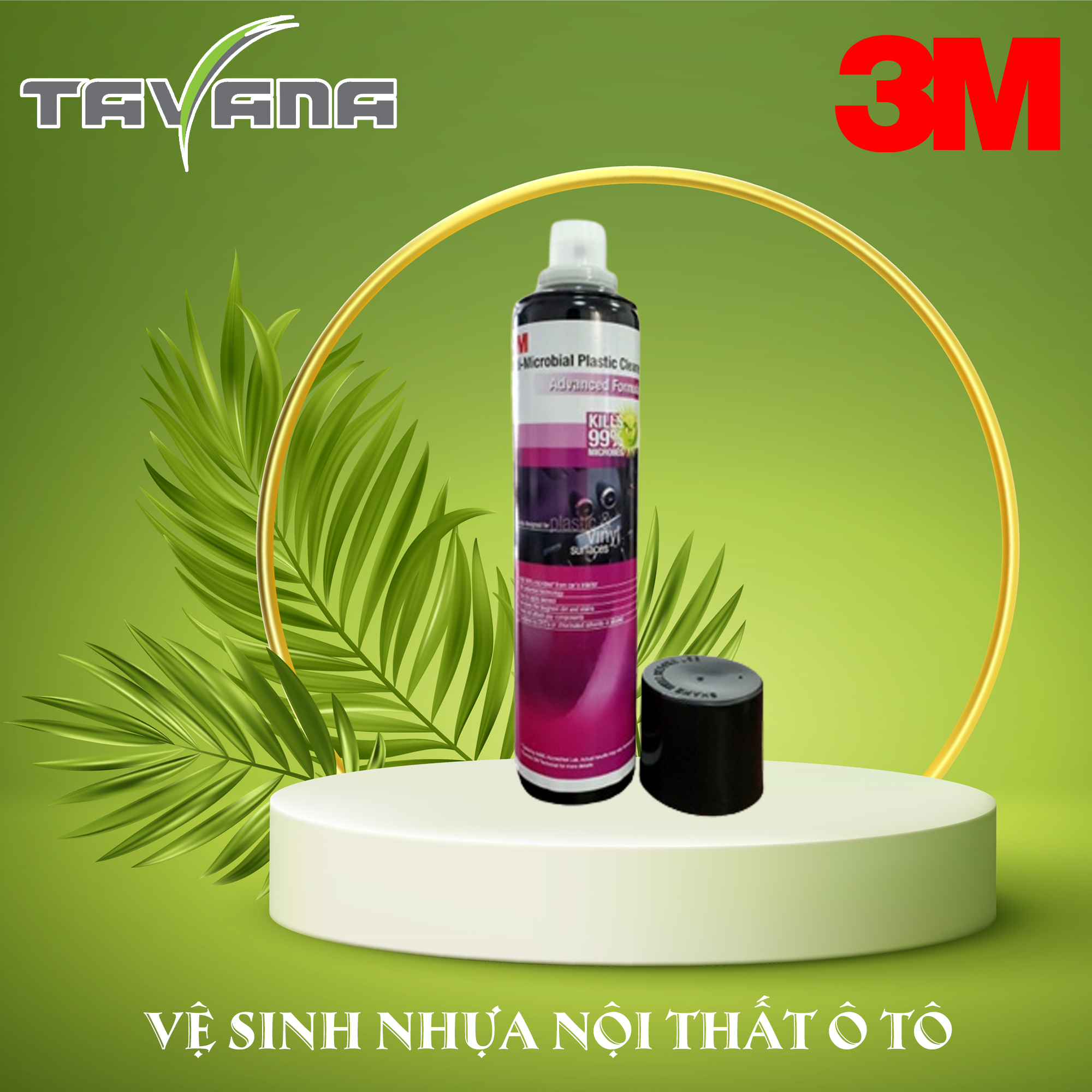 Dung Dịch Bọt Vệ Sinh, Tẩy sạch Nội Thất Oto 3M (Da, nhựa các loại) 290g
