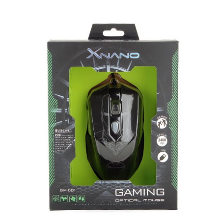  Chuột quang XNano GM-001 (Đen)   