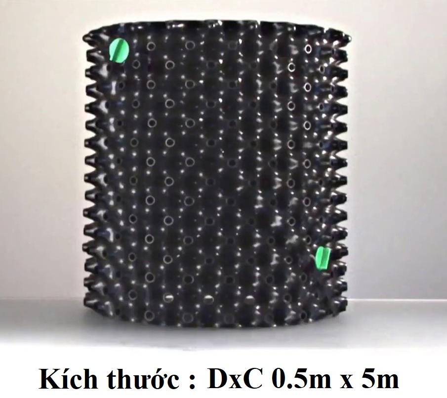 Bầu nhựa ươm rễ cây thông minh cao 50cm, dài 5m