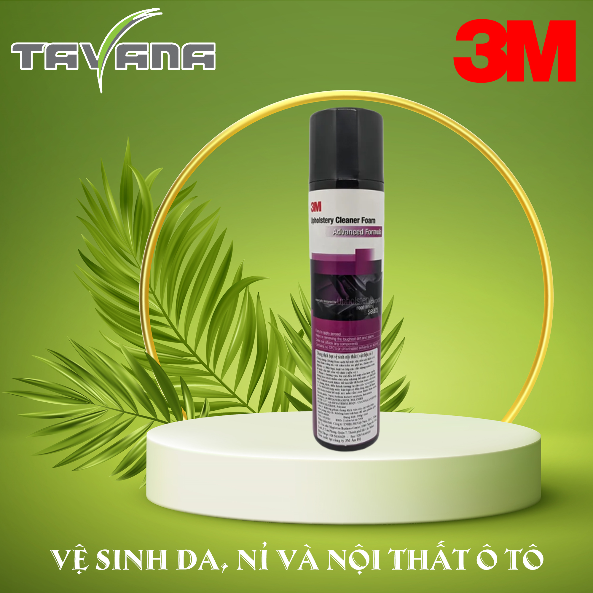 Dung dịch vệ sinh vật liệu nỉ và nội thất ô tô dạng bọt 3M 290g