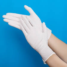 Hộp 100 cái găng tay y tế VGLOVE có bột, dàì 24cm