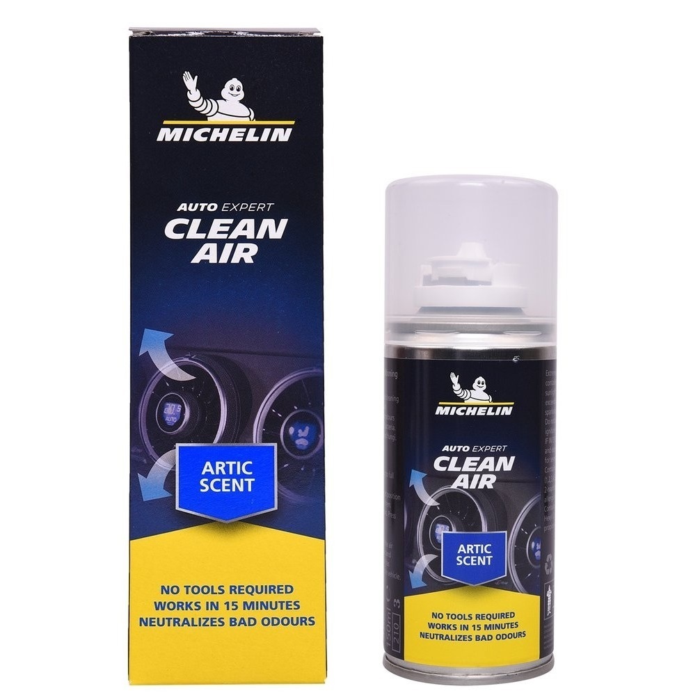 Dung Dịch Làm Sạch Không Khí Trong Xe Và Hệ Thống Giàn Lạnh Michelin Clean Air 31449-150mL