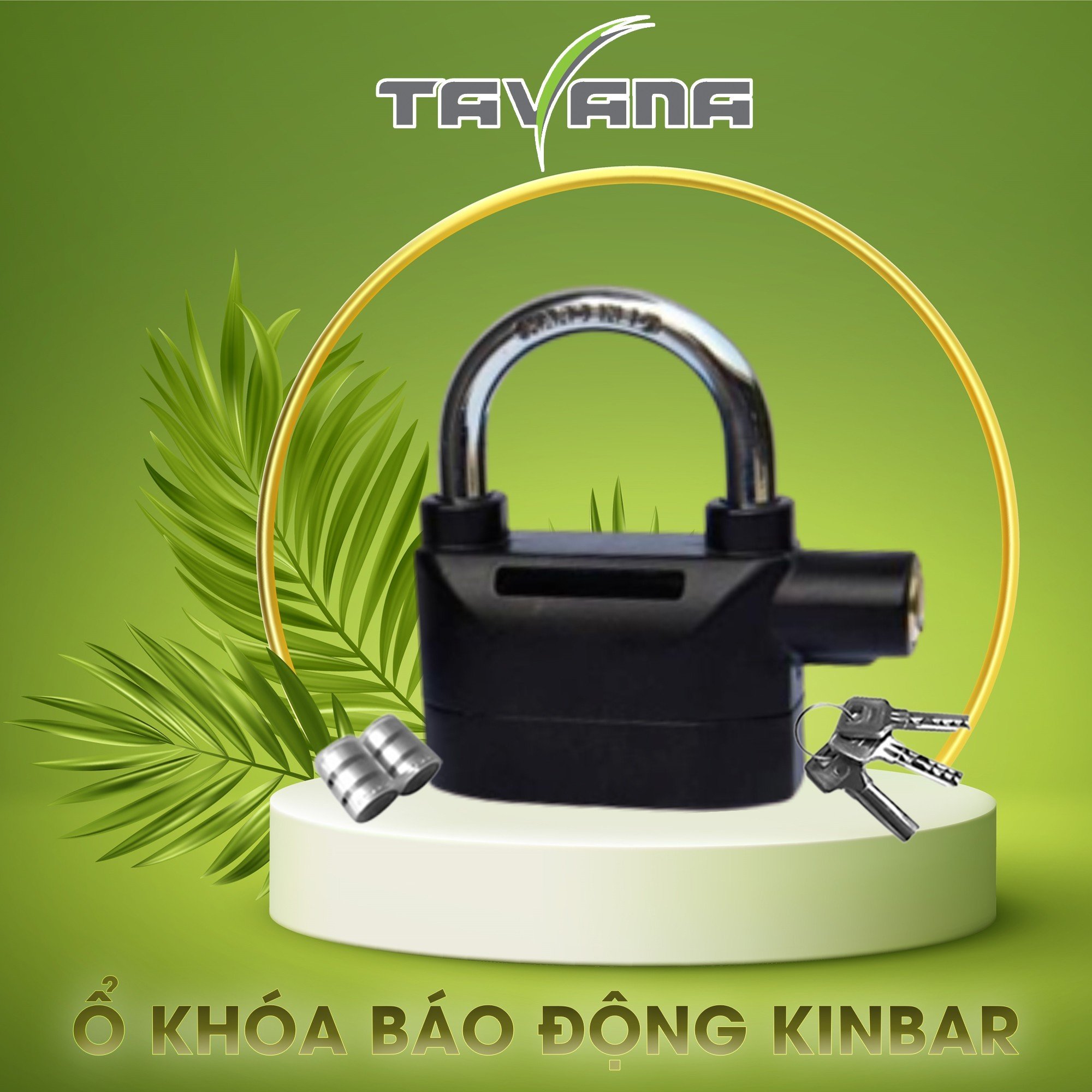 Ổ khóa báo động Kinbar (Hợp kim nhôm loa trên có che) K103B  