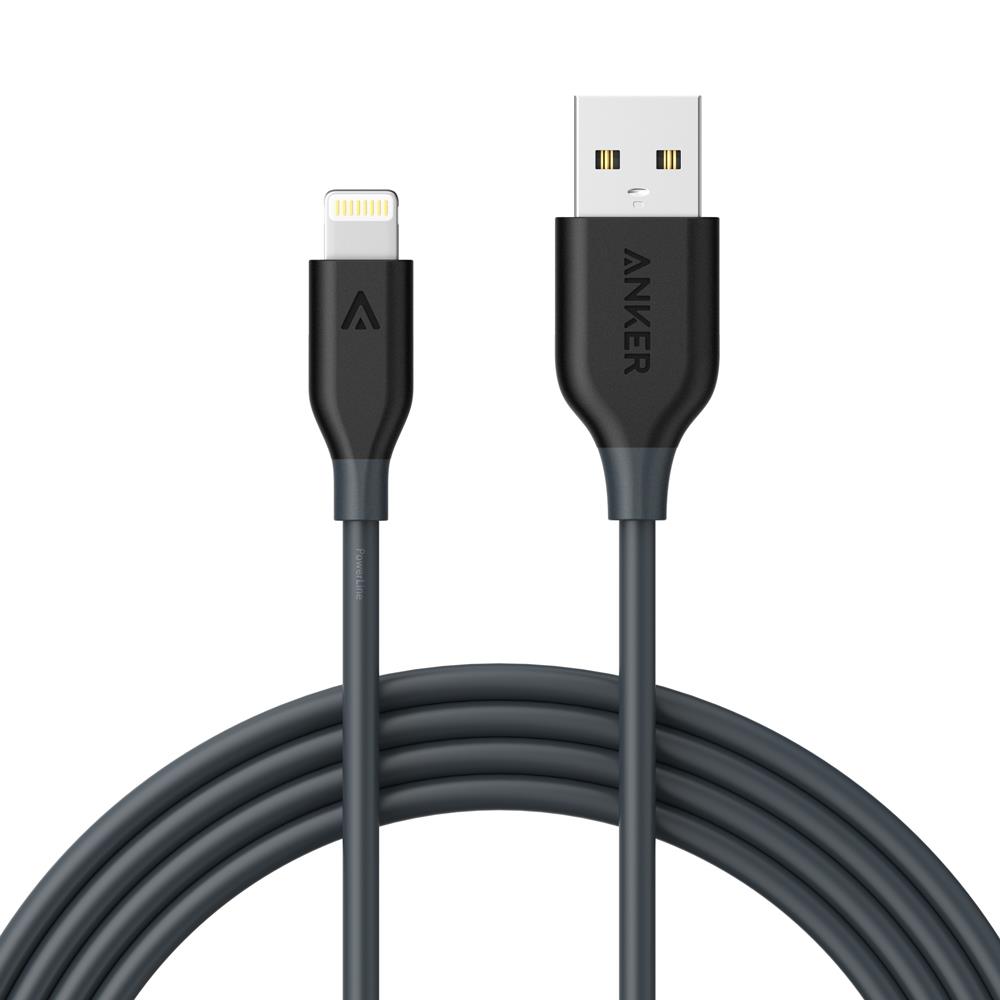 Cáp sạc cho Iphone ANKER Powerline Lightning 1.8m A8112H11 (Đen) 