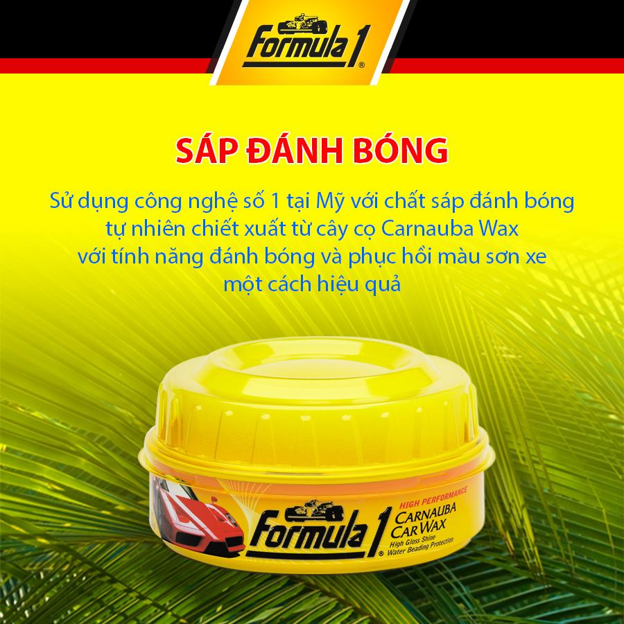 Sáp đánh bóng Ô tô - xe máy FORMULA 1 (227g)