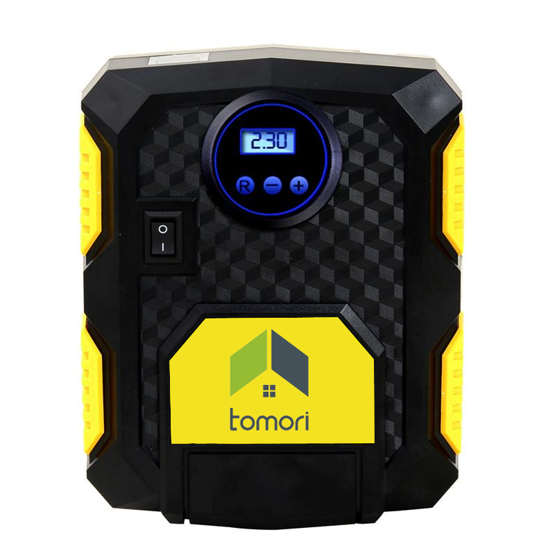 MÁY BƠM LỐP Ô TÔ TỰ NGẮT TOMORI  AC-01 (12V)