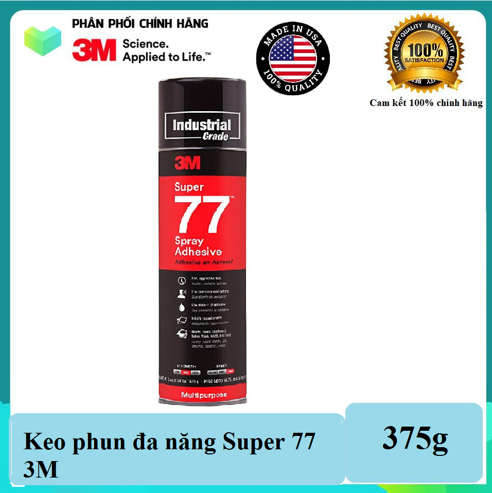 Keo phun xịt đa năng loại tốt 3M Super 77 ( 375g )