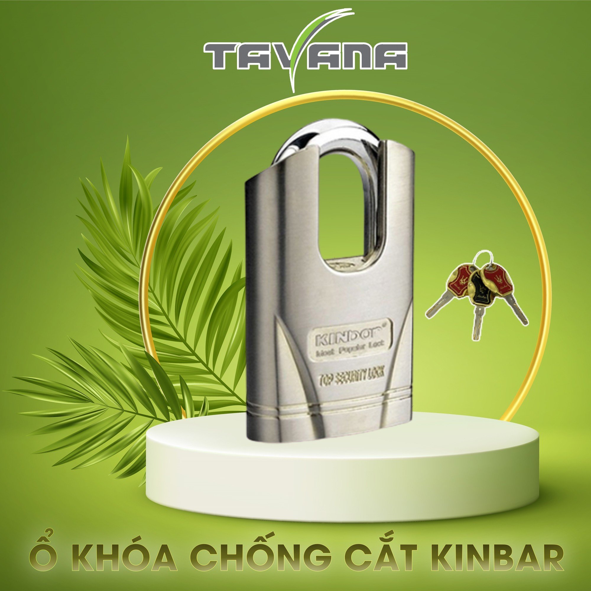 Ổ khóa chống cắt Kinbar B1-60 (hợp kim kẽm)  
