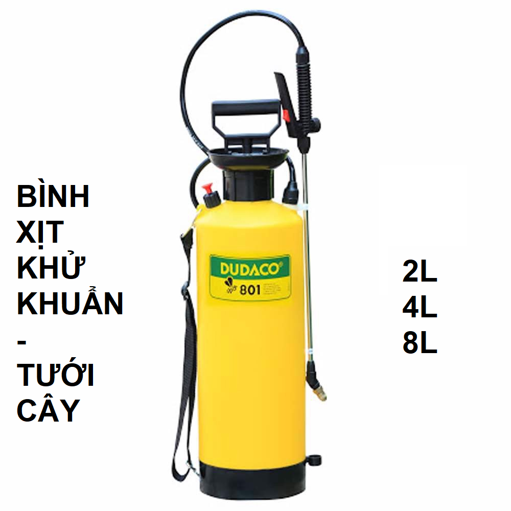 Bình phun khử khuẩn - trừ sâu - Tưới Cây - Dudaco (2-4-8L)