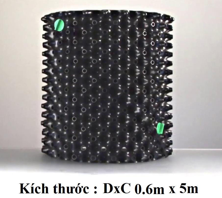 Bầu nhựa ươm rễ cây thông minh cao 60cm, dài 5m